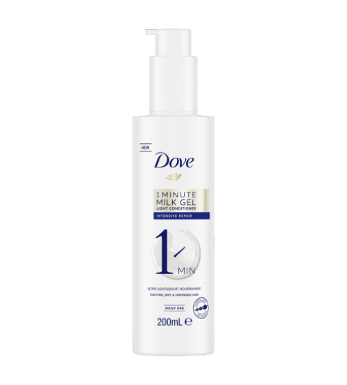 Doves 1 Minute Milk Gel Intensive Repair Ultra Light Conditioner 200ml